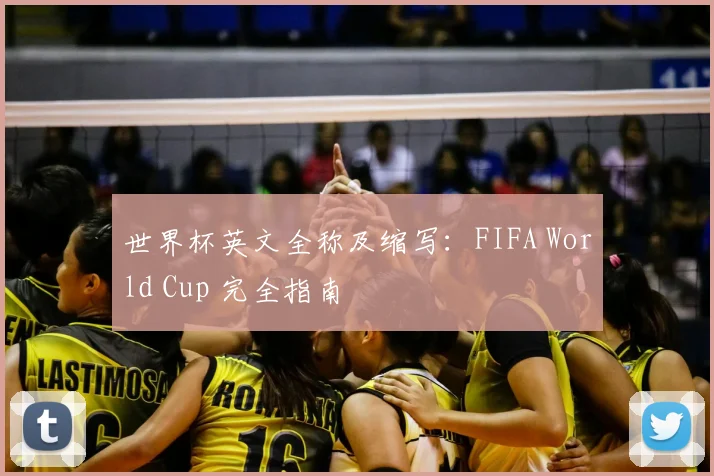 世界杯英文全称及缩写：FIFA World Cup 完全指南